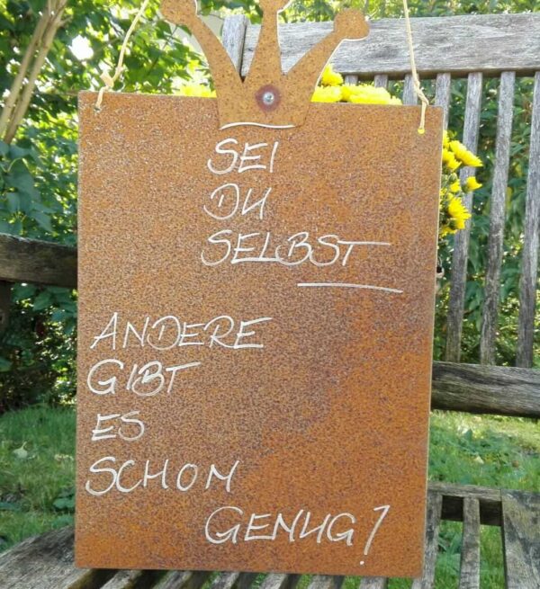 Sei du selbst andere gibt es schon genug