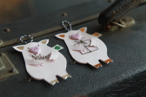 Glückwunsch-Geburtstags-Glück-SCHWEINchen Anhänger – Bild 2