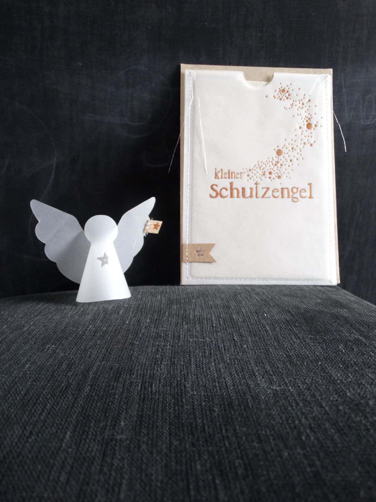 Karte Mit Engel In Der Tute Kleiner Schutzengel Ori Ginell De