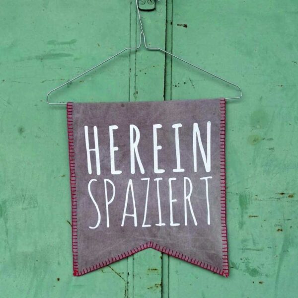 Wortbügel - HEREINSPAZIERT - von good old friends