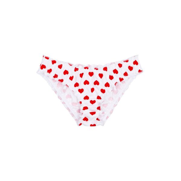 ❤️Herzen - weiße weiche Pumphose Slip aus BIO Baumwolle BIG LOVE "WE ARE JOLIES" aus PARIS – Bild 3