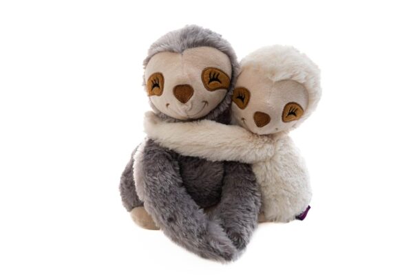 Habibi Premium Hugys Faultier Mama und Kind, 2 x Wärmekuscheltier - zum Kuscheln und Erwärmen, waschbar, herausnehmbares Duftsäckchen – Bild 4