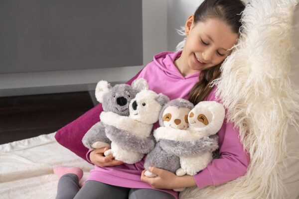 Habibi Premium Hugys Faultier Mama und Kind, 2 x Wärmekuscheltier - zum Kuscheln und Erwärmen, waschbar, herausnehmbares Duftsäckchen – Bild 9