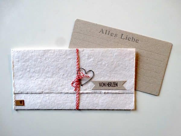 Papier Post Karte VON HERZEN von good old friends